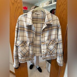 Plaid flannel jacket S